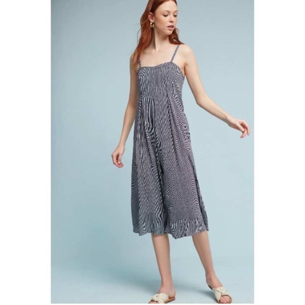 Anthropologie Faye Striped Jumpsuit XS